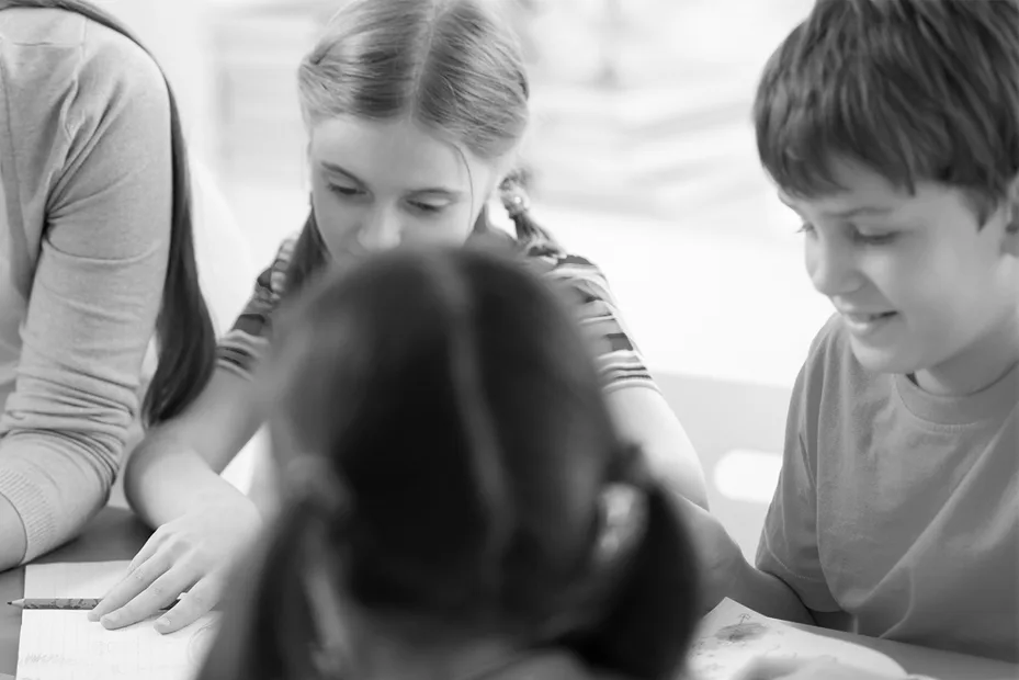 Kindergruppe in der Gruppentherapie der Praxis